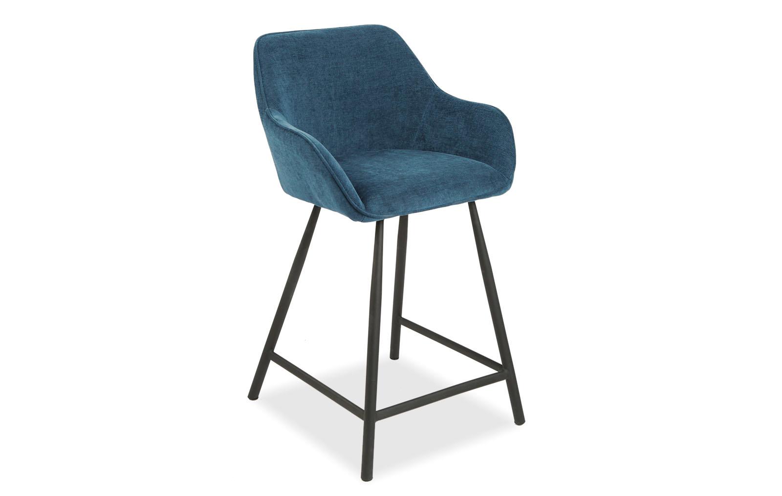 Полубарный стул Edwin графитово-синего цвета