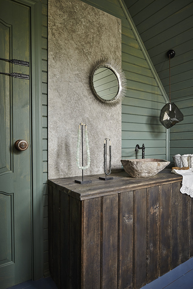 Фотография: Ванная в стиле Прованс и Кантри, Дом, Проект недели, Дача, Дом и дача, Калужская область, 4 и больше, Более 90 метров, Дина Косточкина, Нина Биркадзе – фото на INMYROOM