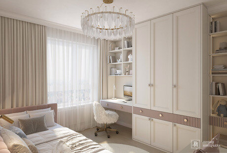 Дизайн квартиры в ЖК Аквилон BESIDE