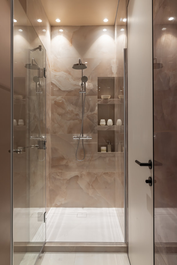 Фотография: Ванная в стиле Современный, Квартира, Проект недели, Москва, 2 комнаты, 40-60 метров, 60-90 метров, Анна Чеснокова – фото на INMYROOM