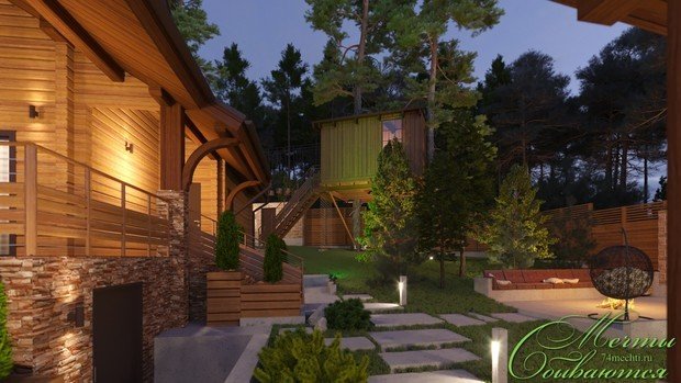 Фото из портфолио Загородная усадьба "Горный воздух" – фотографии дизайна интерьеров на INMYROOM