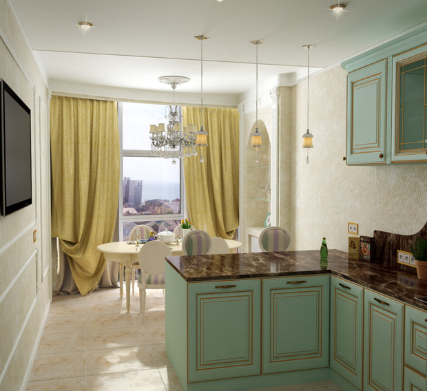 Фото из портфолио 4 -я квартира г.Адлер – фотографии дизайна интерьеров на INMYROOM