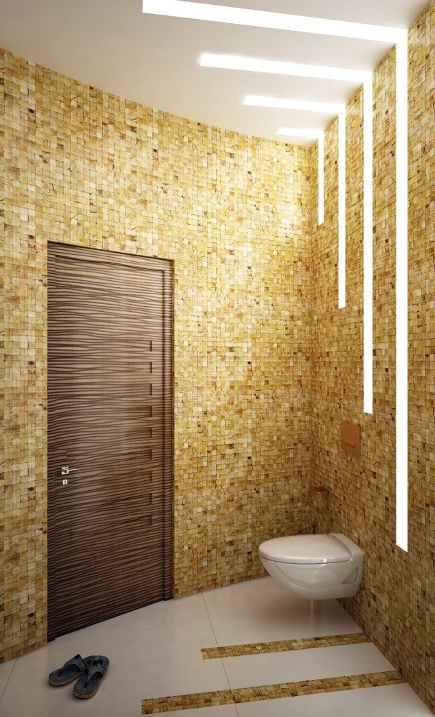 Фотография: Ванная в стиле Современный, Квартира, Россия, Планировки, Декор, Белый, Минимализм, Проект недели, Бежевый, Синий, Голубой, Бирюзовый, Сочи, GraniStudio – фото на INMYROOM