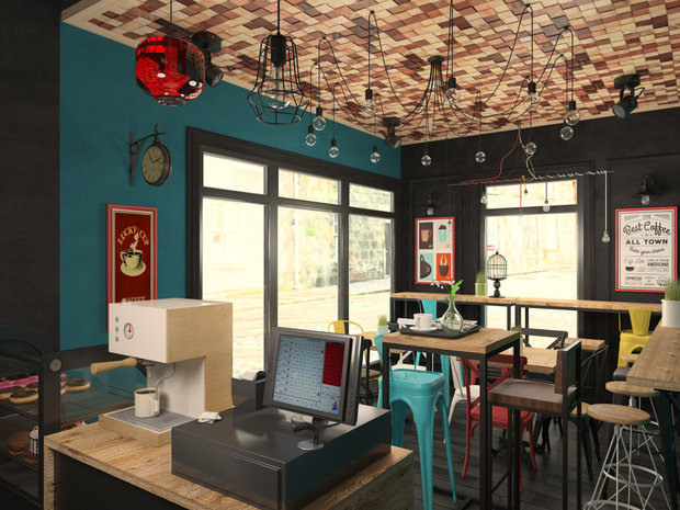 Фото из портфолио Кофейня "Зацепи кофе" – фотографии дизайна интерьеров на INMYROOM