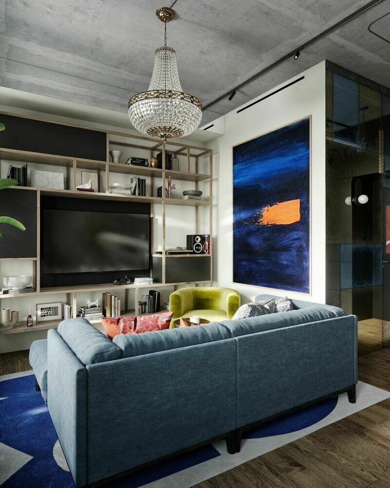 Фотография: Гостиная в стиле Лофт, Современный, Эклектика, Квартира, Проект дня, Санкт-Петербург, 2 комнаты, 40-60 метров, ToTaste.studio – фото на INMYROOM Фотография: Гостиная в стиле Лофт, Современный, Эклектика, Квартира, Проект дня, Санкт-Петербург, 2 комнаты, 40-60 метров, ToTaste.studio – фото на INMYROOM