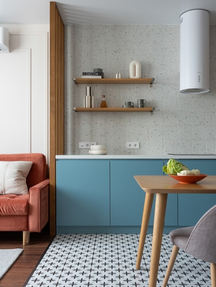 Фотография: Кухня и столовая в стиле Современный, Квартира, Проект недели, Санкт-Петербург, 3 комнаты, 60-90 метров, VizDiz – фото на INMYROOM Фотография: Кухня и столовая в стиле Современный, Квартира, Проект недели, Санкт-Петербург, 3 комнаты, 60-90 метров, VizDiz – фото на INMYROOM