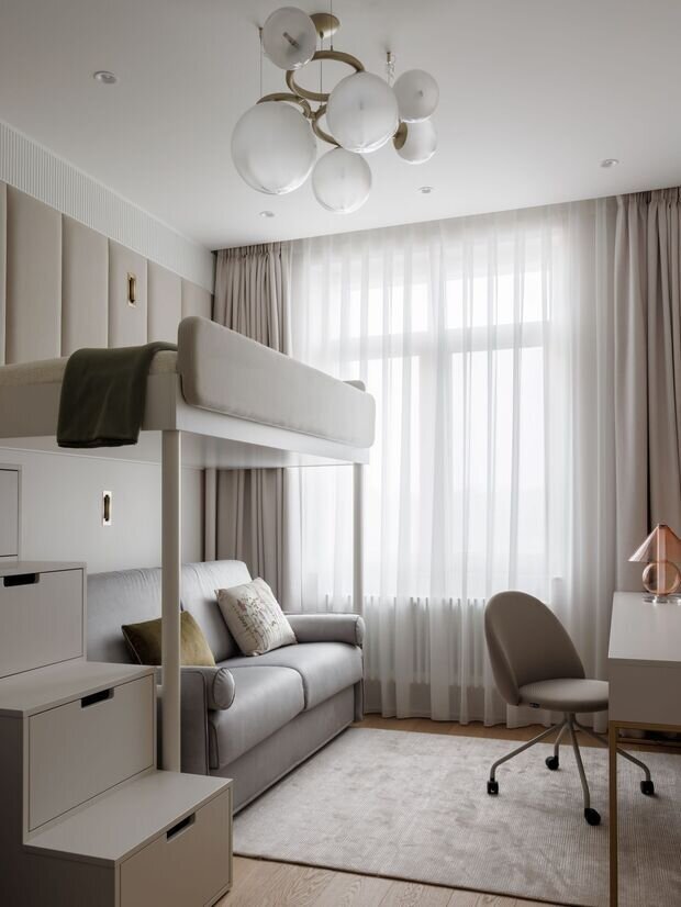 Фотография: Детская в стиле Современный, Квартира, Проект дня, Санкт-Петербург, 3 комнаты, Более 90 метров, Елена Лебедева – фото на INMYROOM