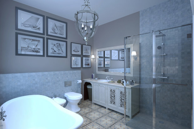 Фотография: Ванная в стиле Прованс и Кантри – фото на INMYROOM