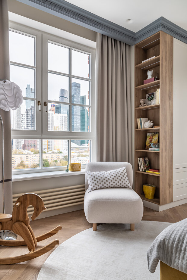 Фотография: Детская в стиле Современный, Классический, Квартира, Проект дня, Москва, 3 комнаты, 60-90 метров, Наташа Седова – фото на INMYROOM
