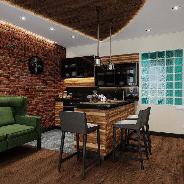 Фото из портфолио квартира холостяка – фотографии дизайна интерьеров на INMYROOM