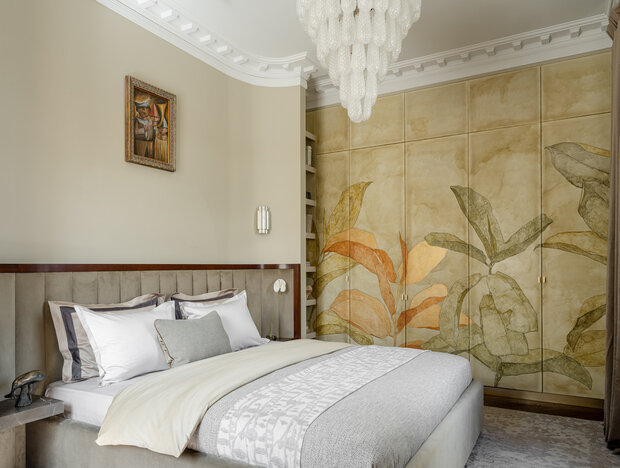 Фотография: Спальня в стиле Классический, Современный, Эклектика, Квартира, Проект дня, 4 и больше, Более 90 метров – фото на INMYROOM