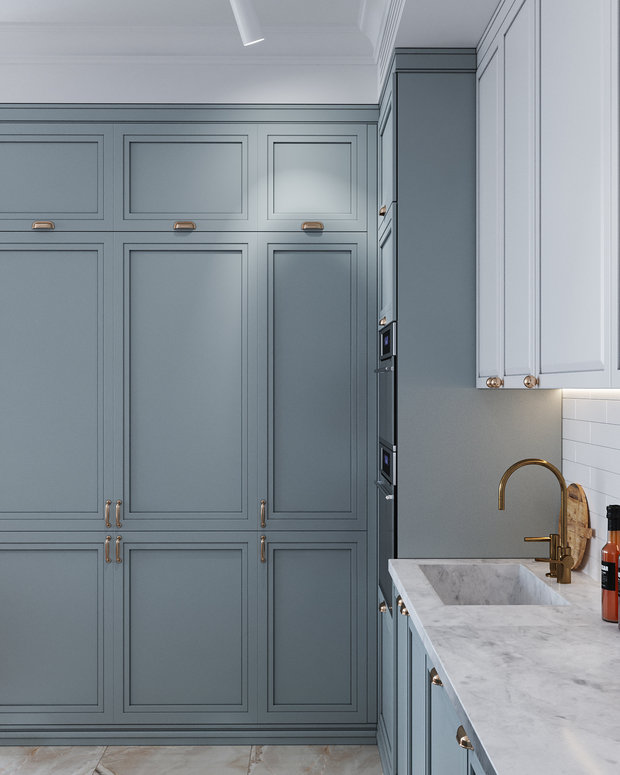 Фотография: Кухня и столовая в стиле Классический, Современный, Квартира, Проект дня, Москва, 4 и больше, Более 90 метров, Deus of House – фото на INMYROOM