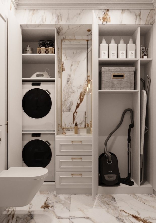 Фото из портфолио 5. Calm classic 88м² – фотографии дизайна интерьеров на INMYROOM