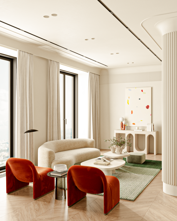 Фото из портфолио Квартира 87 м2  в ЖК Прайм Парк – фотографии дизайна интерьеров на INMYROOM