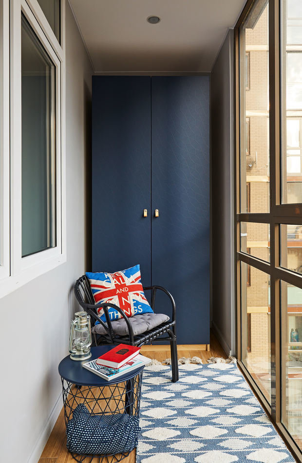 Фотография: Балкон в стиле Современный, Квартира, Студия, Проект недели, Долгопрудный, 1 комната, до 40 метров, Марина Каралкина – фото на INMYROOM