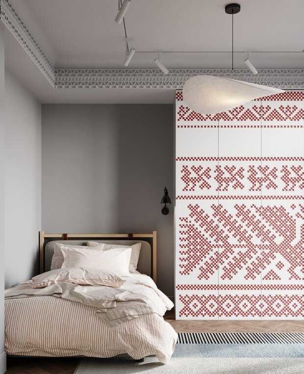 Фотография: Спальня в стиле Современный, Эклектика, Квартира, Проект недели, Москва, 4 и больше, Более 90 метров – фото на INMYROOM