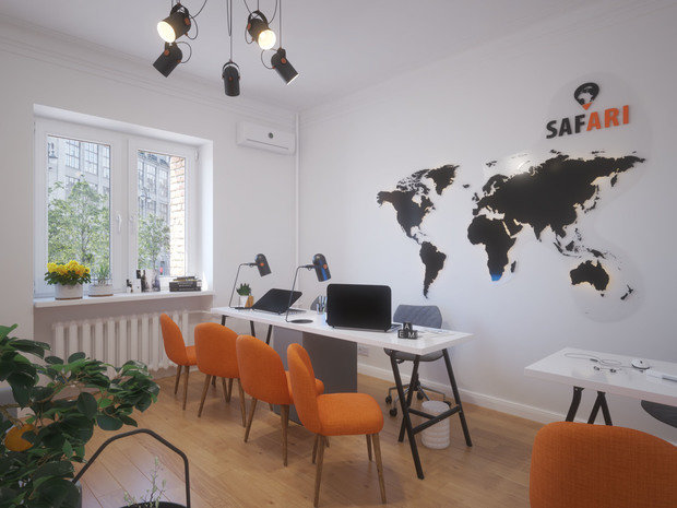 Фото из портфолио Офис для туристической фирмы. – фотографии дизайна интерьеров на INMYROOM