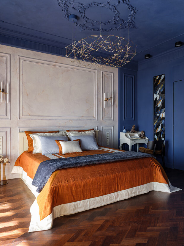 Фотография: Спальня в стиле Классический, Современный, Эклектика, Квартира, Проект недели, Москва, Ануш Аракелян, 2 комнаты, Более 90 метров – фото на INMYROOM