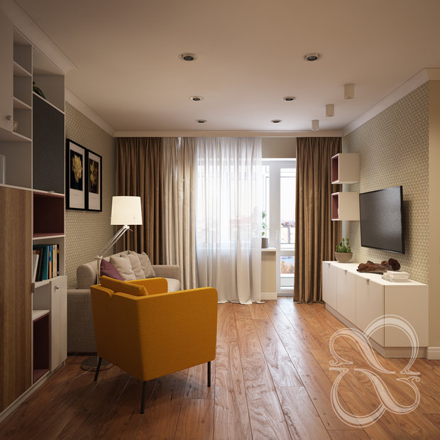 Фото из портфолио Проект: Micro Yellow Life – фотографии дизайна интерьеров на INMYROOM