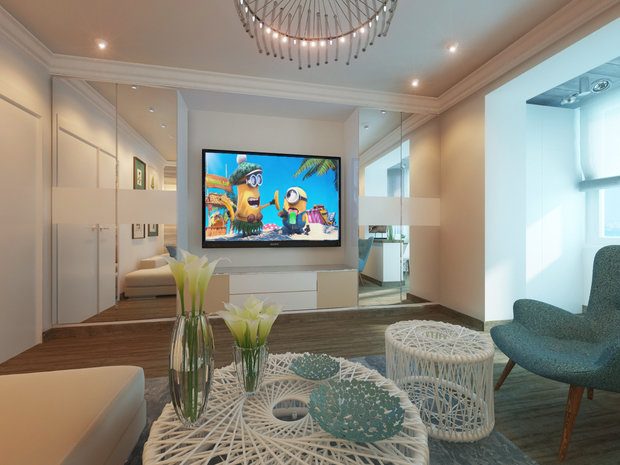 Фото из портфолио светлая квартира с седыми полами – фотографии дизайна интерьеров на INMYROOM