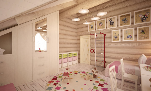 Фото из портфолио Дом из бруса, пос. Заозерье – фотографии дизайна интерьеров на INMYROOM