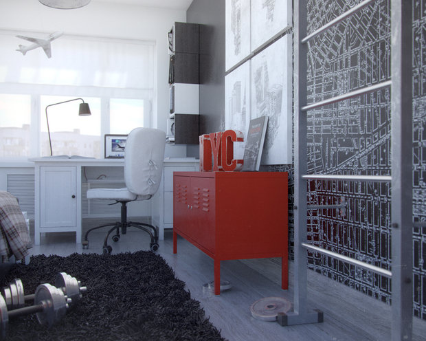 Фото из портфолио Комната для юноши двенадцати лет в г. Екатеринбург – фотографии дизайна интерьеров на INMYROOM