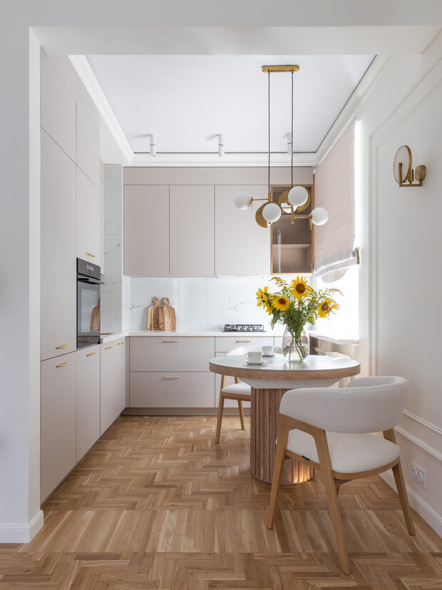 Фотография: Кухня и столовая в стиле Современный, Квартира, Проект дня, Самара, Сталинка, 3 комнаты, 40-60 метров, Татьяна Тувман – фото на INMYROOM