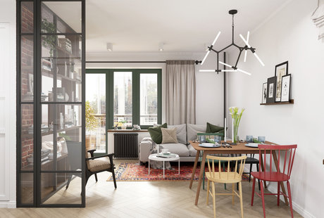 Квартира-студия Скандинавский Лофт