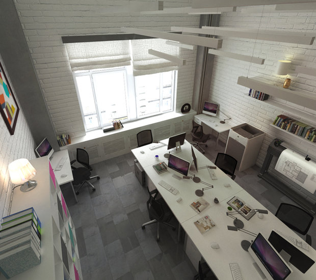 Фото из портфолио Офис для строительной компании – фотографии дизайна интерьеров на INMYROOM