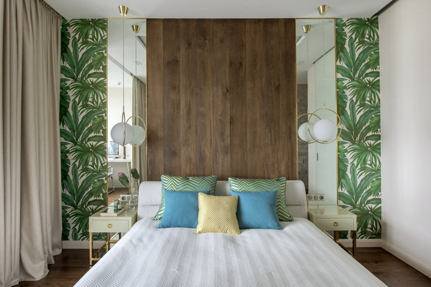 Фотография: Спальня в стиле Современный, Квартира, Проект недели, Москва, Монолитный дом, 2 комнаты, 60-90 метров, Anddesign, Александра Дашкевич, ПРЕМИЯ INMYROOM – фото на INMYROOM