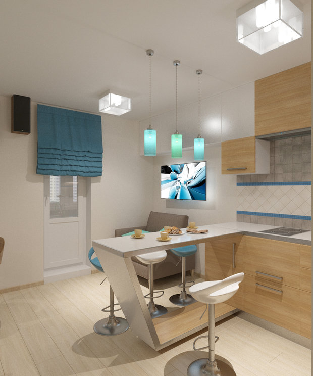 Фото из портфолио Студия 35 кв.м. в Череповце – фотографии дизайна интерьеров на INMYROOM