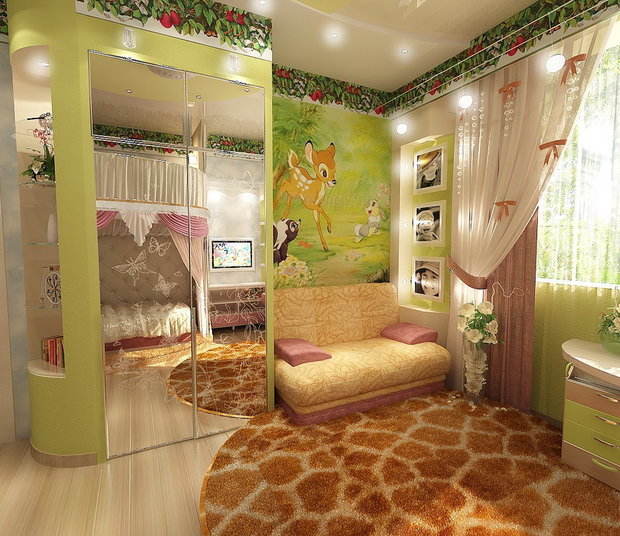 Фото из портфолио Детская комната с Бэмби в классическом стиле – фотографии дизайна интерьеров на INMYROOM