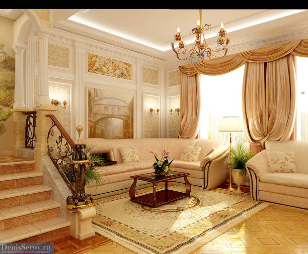 Фото из портфолио Двухэтажный загородный дом 200 кв. м в классическом стиле – фотографии дизайна интерьеров на INMYROOM