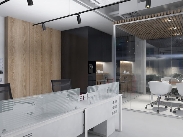 Фото из портфолио Офис в Сколково – фотографии дизайна интерьеров на INMYROOM