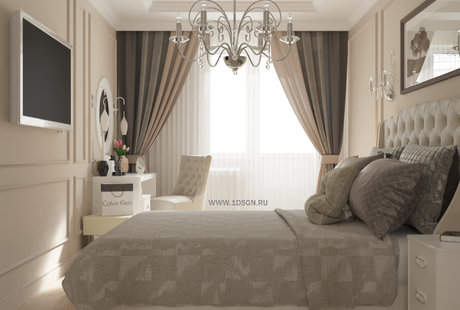 Дизайн проект спальной комнаты г. Санкт-Петербург