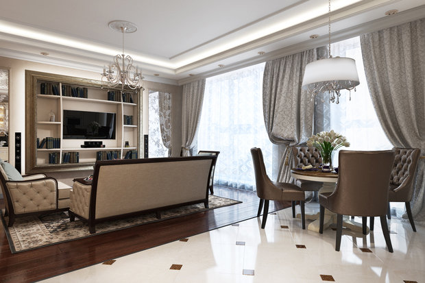 Фото из портфолио Американская классика – фотографии дизайна интерьеров на INMYROOM