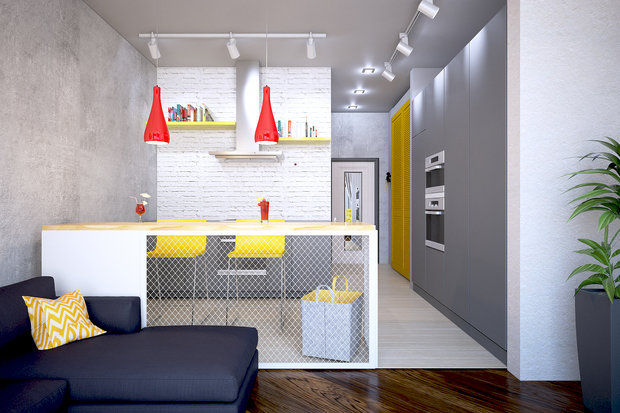 Фото из портфолио Апартаменты в стиле лофт – фотографии дизайна интерьеров на INMYROOM