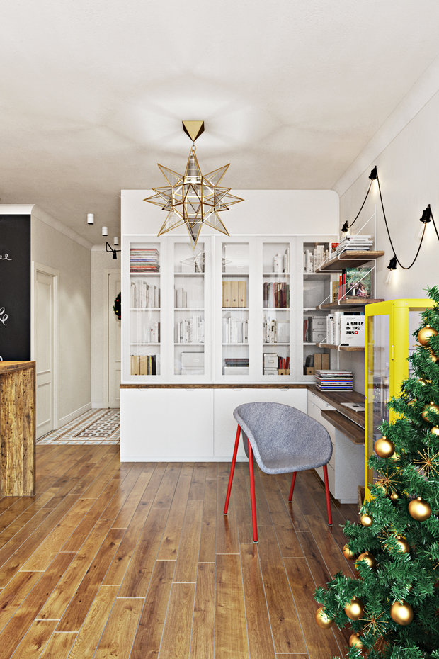 Фото из портфолио Новогодний интерьер – фотографии дизайна интерьеров на INMYROOM