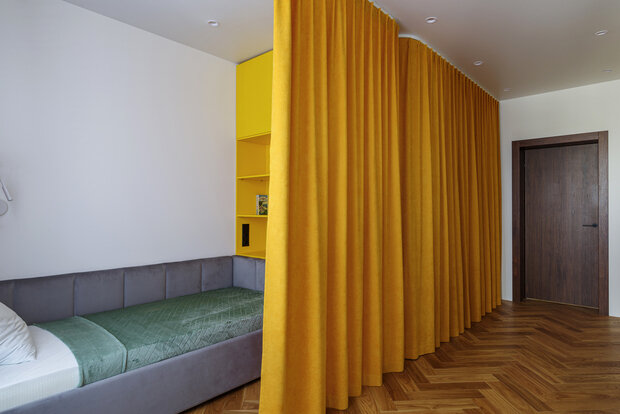 Фотография: Детская в стиле Современный, Эклектика, Квартира, Проект дня, Воронеж, 3 комнаты, Более 90 метров, Олеся Логунова, Полина Пешкова, Collage.Studio – фото на INMYROOM