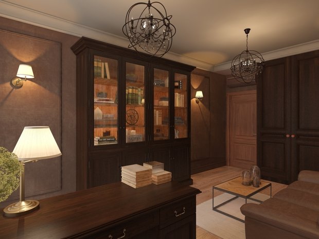 Фото из портфолио Квартира на 20-м этаже – фотографии дизайна интерьеров на INMYROOM