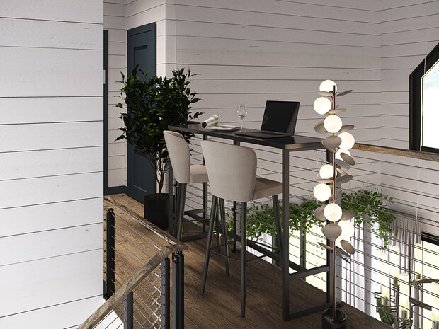 Фотография: Кабинет в стиле Скандинавский, Современный, Дом, Проект недели, Дача, 4 и больше, Более 90 метров, Владимирская область, Items Bureau – фото на INMYROOM