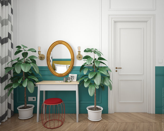 Фото из портфолио Современная эклектика: проект 3-комнатной квартиры – фотографии дизайна интерьеров на INMYROOM