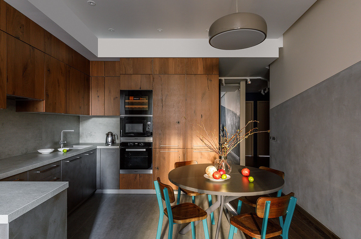 Фотография: Кухня и столовая в стиле Современный, Квартира, Проект дня, Москва, 4 и больше, Более 90 метров, Бюро IVA – фото на INMYROOM