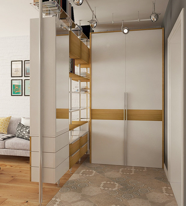 Фотография: Гостиная в стиле Лофт, Современный, Скандинавский, Малогабаритная квартира, Квартира, Дома и квартиры, IKEA, Проект дня – фото на INMYROOM