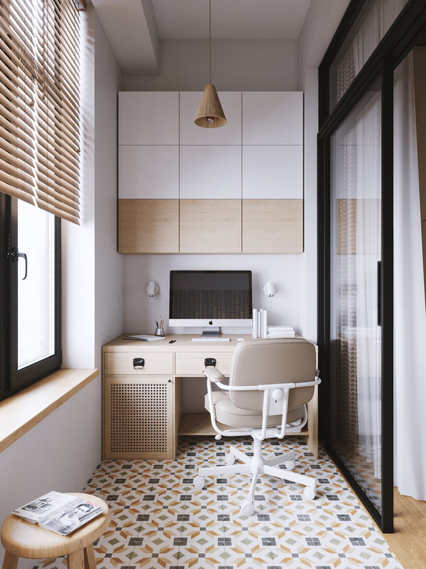 Фотография: Балкон в стиле Современный, Восточный, Эклектика, Квартира, Проект недели, Москва, Эко, 3 комнаты, 60-90 метров, Дарья Фидоренко – фото на INMYROOM