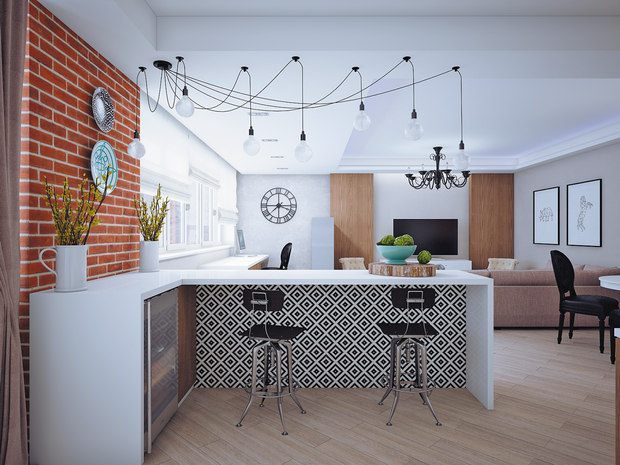 Фото из портфолио Уютный Лофт – фотографии дизайна интерьеров на INMYROOM