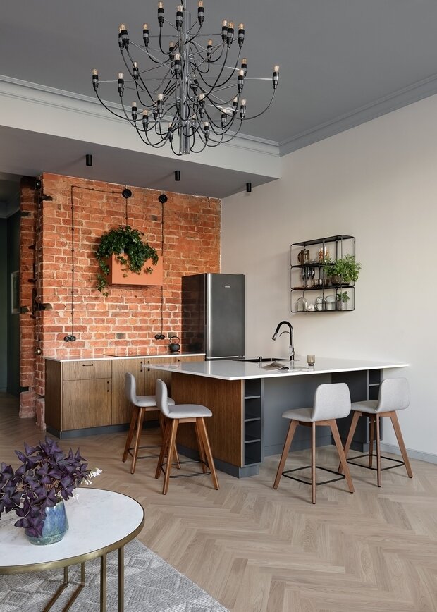 Фотография: Кухня и столовая в стиле Лофт, Современный,  – фото на INMYROOM