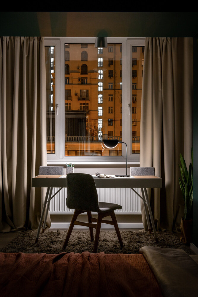 Фотография: Кабинет в стиле Современный, Эклектика, Квартира, Проект недели, Москва, Кирпичный дом, 2 комнаты, 60-90 метров, Петр Григораш – фото на INMYROOM Фотография: Кабинет в стиле Современный, Эклектика, Квартира, Проект недели, Москва, Кирпичный дом, 2 комнаты, 60-90 метров, Петр Григораш – фото на INMYROOM