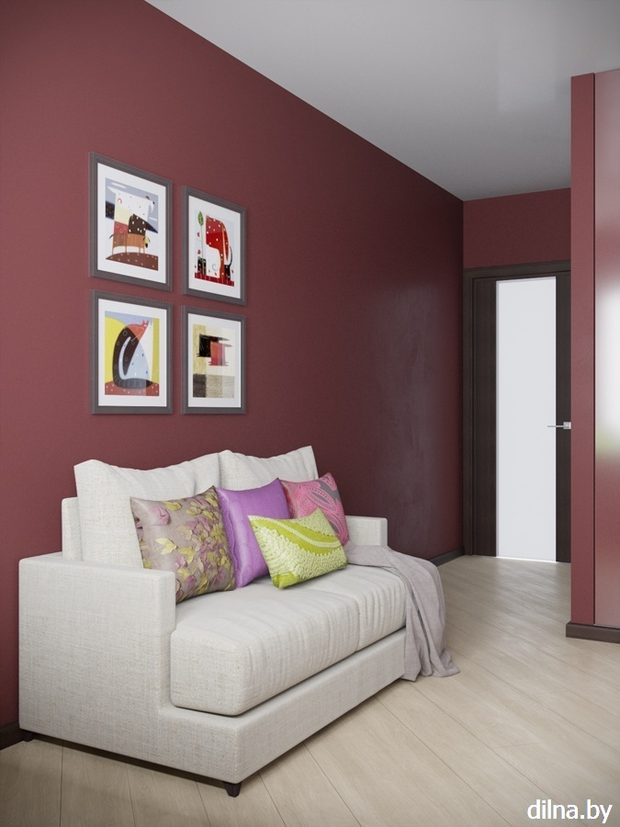 Фото из портфолио МАРСАЛА ДАБЛ - кабинет 17 м2 – фотографии дизайна интерьеров на InMyRoom.ru