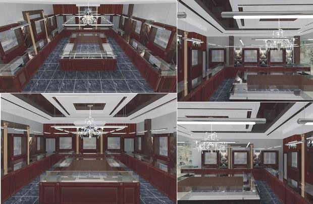 Фото из портфолио Отдел "Русское золото" в ТЦ – фотографии дизайна интерьеров на INMYROOM
